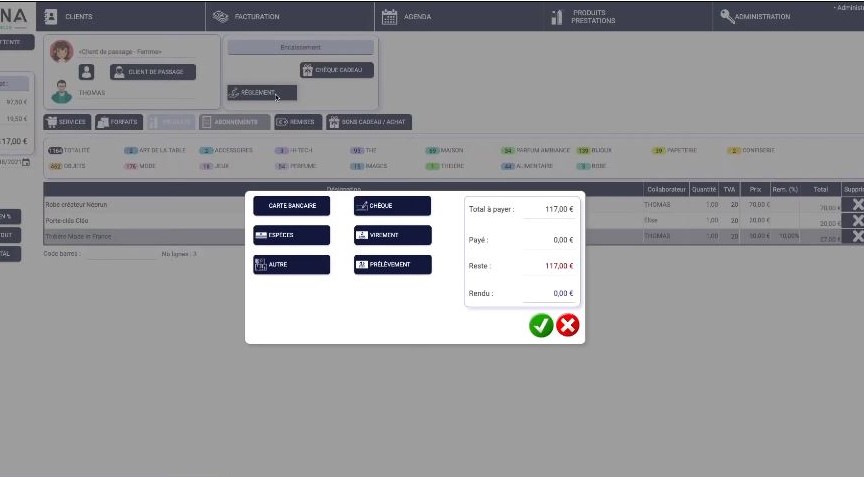 LUNA — Module de paiement