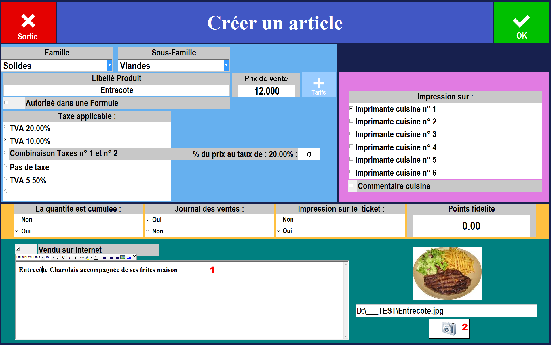 Création d'articles Windows