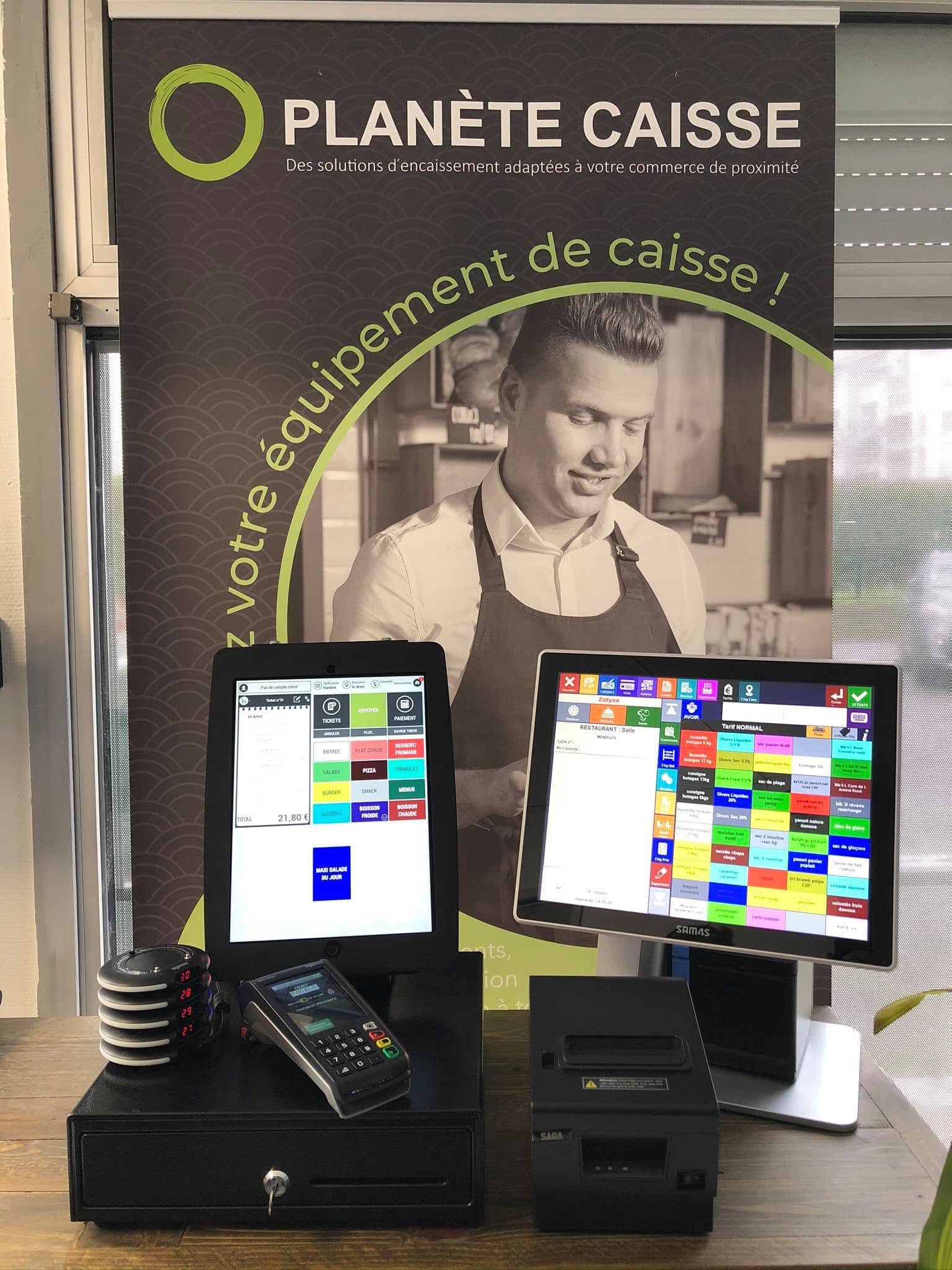 Stand de démonstration Planète Caisse